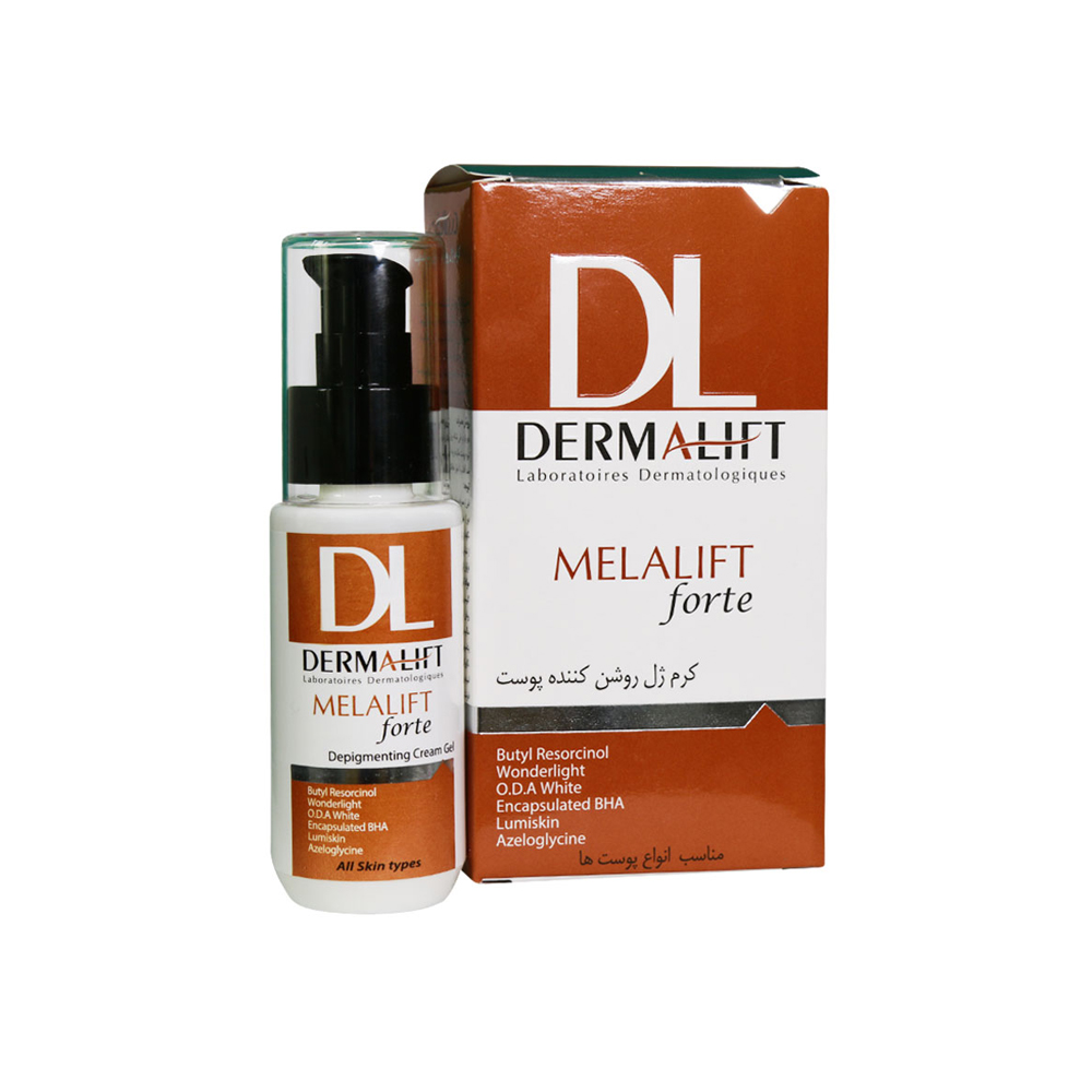 کرم-ژل-روشن-کننده-درمالیفت کرم ژل روشن کننده پوست ملالیفت درمالیفت dermalift - تصویر 1
