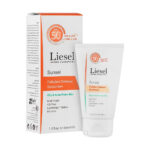 کرم ضد آفتاب بی رنگ پوست چرب سانسل SPF50 لایسل liesel
