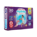 پوشک شورتی کانال دار متوسط سایز 4 تعداد 30 عددی مای بی بی mybaby
